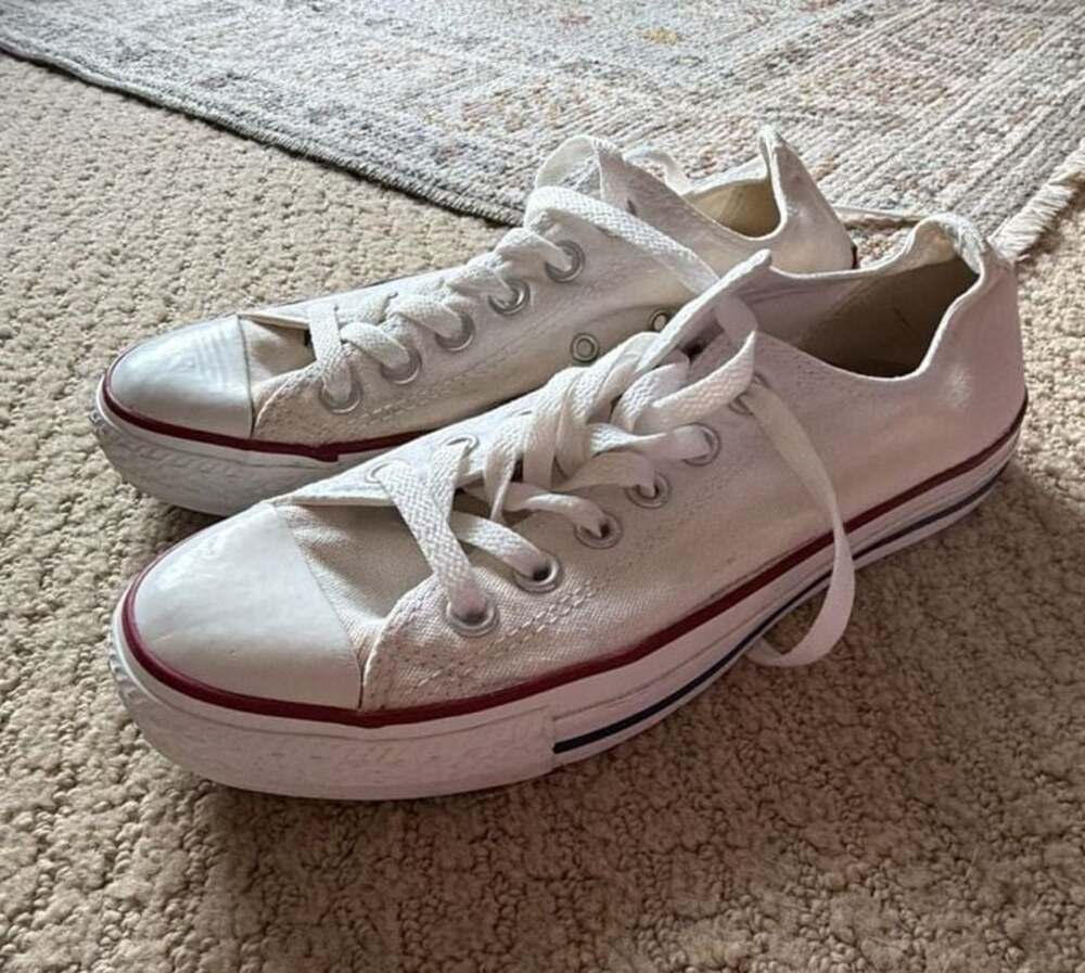 Converse Chuck Taylor All Star Low Top White Canvas Sneakers